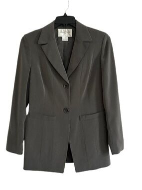 Jones New York Suit Women's Gray Two-Button Blazer Jacket Size 6